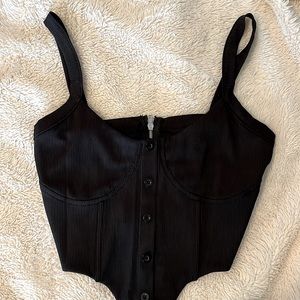 Black corset top